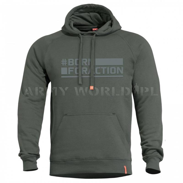 Bluza Z Kapturem Pentagon Phaeton BA "Born For Action" Camo Green (K09021-BA) 