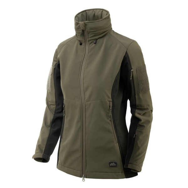 Women's Jacket Helikon-Tex Gunfighter Shark Skin Windblocker Taiga Green / Black (KU-GUW-FM-0901A)