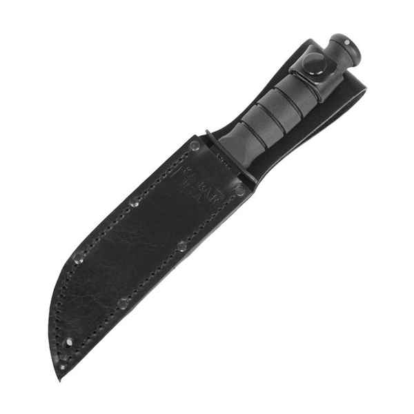 Nóż Short Tanto Black + Pochwa Skórzana Ka-Bar 