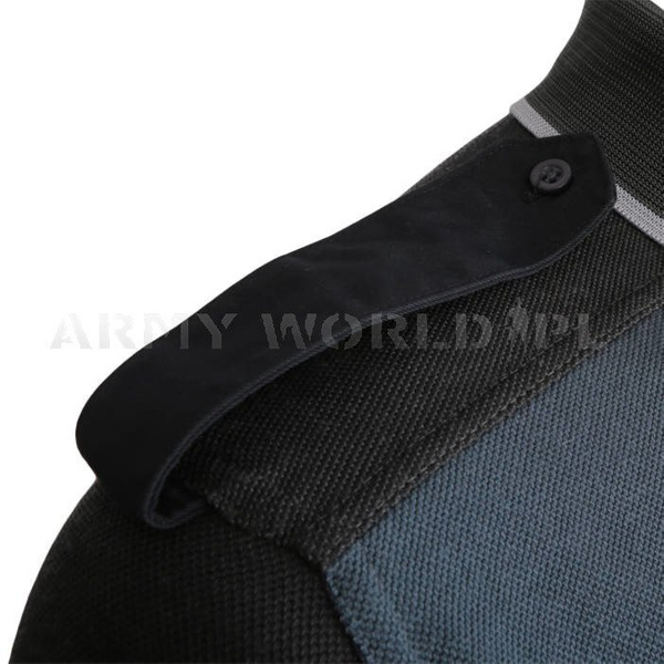 Koszulka Polo Długi Rękaw Sport Wool Szaro / Niebieska Oryginał Demobil DB
