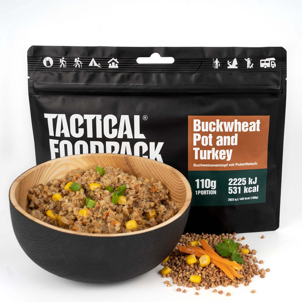 Liofilizowana Kasza Gryczana Z Indykiem 110g Tactical Foodpack