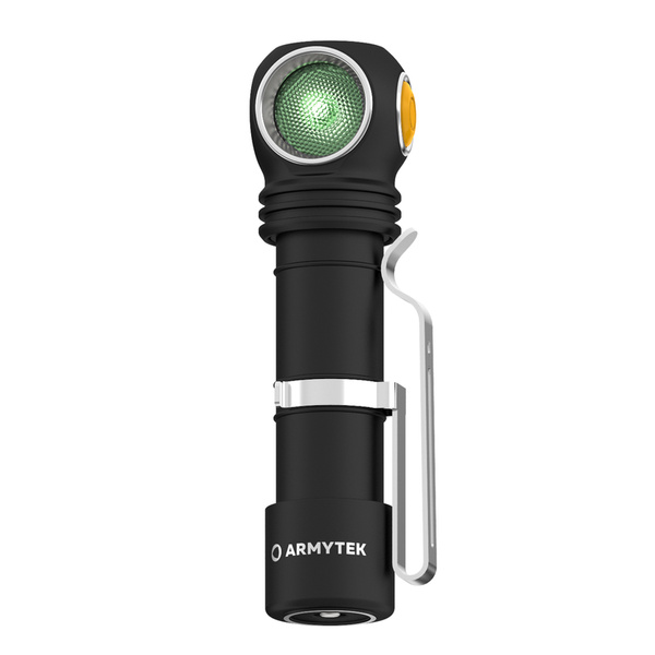 Latarka Czołowa Armytek Wizard C2 White / Green Warm Magnet Czarna (F09201W)