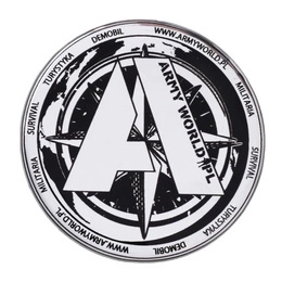 Sticker ARMYWORLD Silver ⌀ 5 cm  