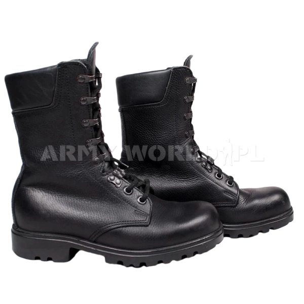 Buty Wojskowe Holenderskie Starszy Model Czarne Oryginał Nowe 