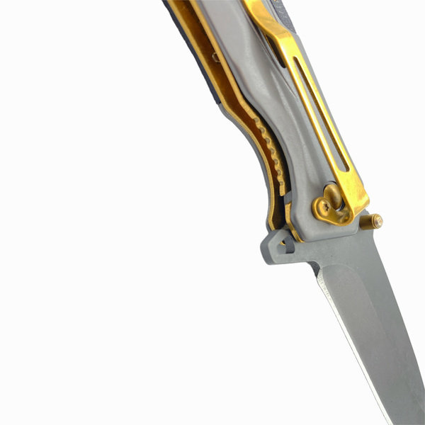 Nóż Składany Ratowniczy JB Tacticals Srebrny (JB-KNF-0004)