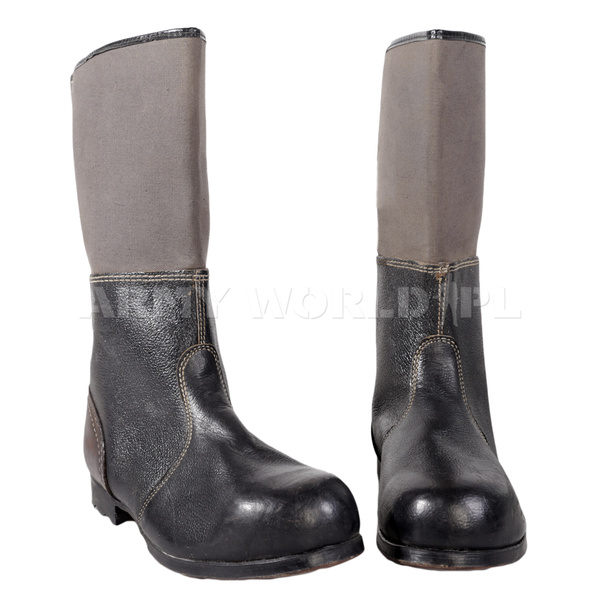 Military German Winter Wellingtons (leather & felt) To Reconstruction Original Unused