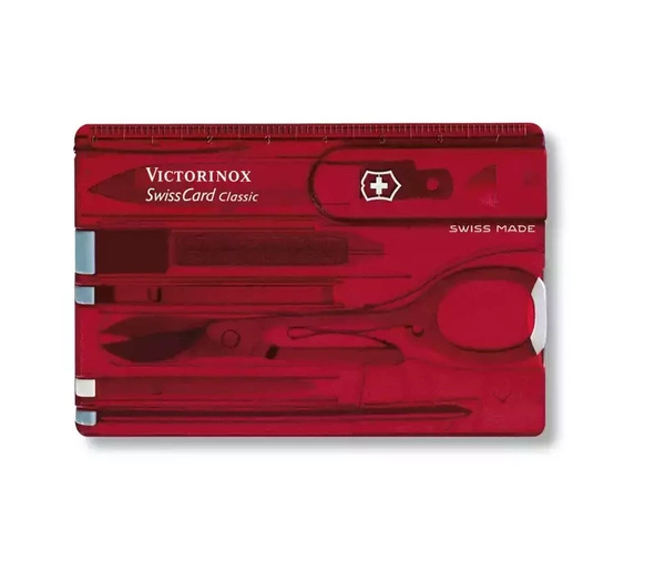  SwissCard Classic / Przybornik Victorinox Czerwony 