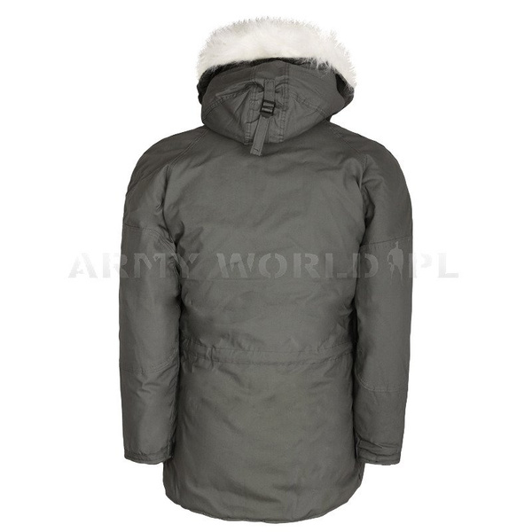 Military Parka Jacket ECW Extreme Cold Weather Gen III Grey Original New