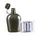 Canteen With Mug + Case Woodland GRATIS Mil-tec New