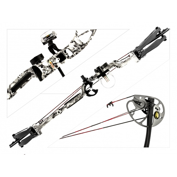 Łuk Bloczkowy Dla Dorosłych i Młodzieży Rex 15-55 lb 28" Poe Lang Skull Camo (CO-029M)
