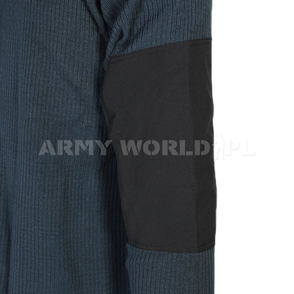 Sweter Wojskowy Z Zamkiem Vision Turkusowy Oryginał Demobil BDB