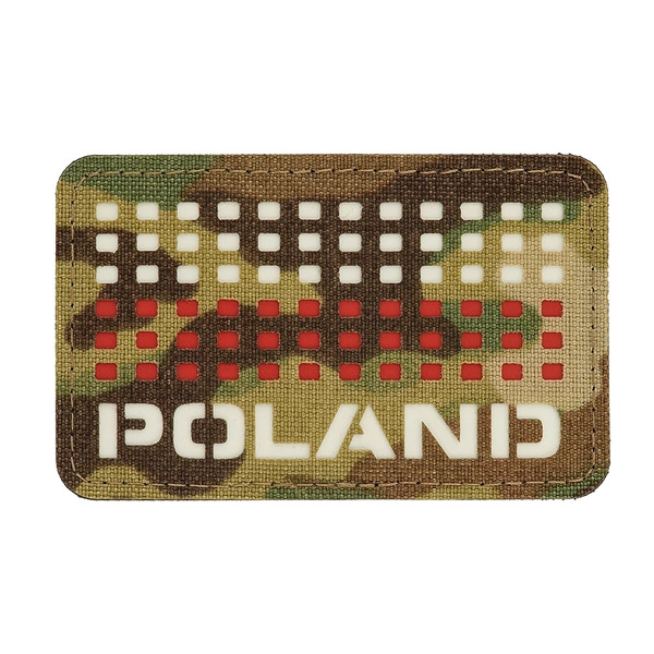 Naszywka Poland Z Flagą 5 x 8 cm Laser Cut M-Tac Multicam /White /Red (51006108)