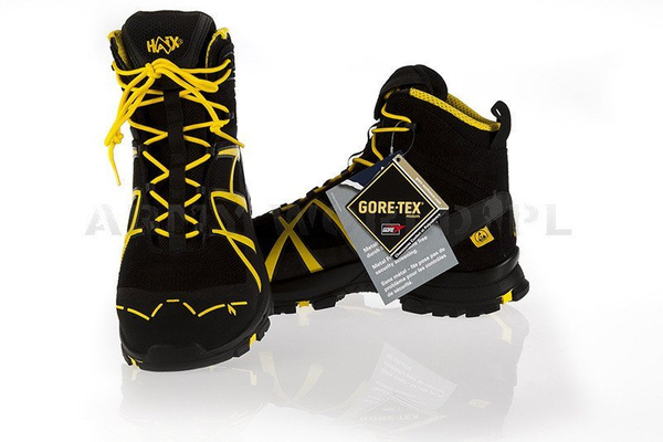 Workwear Boots Haix BLACK EAGLE Safety 40 Mid Gore-Tex Black / Yellow (610016) New II Quality