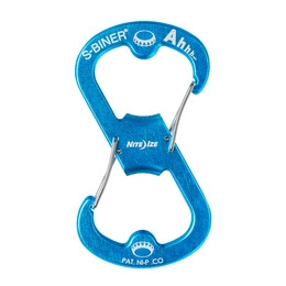 Carabiner Aluminum S-Biner Ahhh Bottle Opener Nite Ize Blue