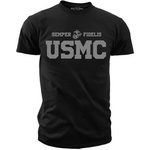 T-shirt United States Marines Basic 7.62 Design Czarny (BIT-723BLK)