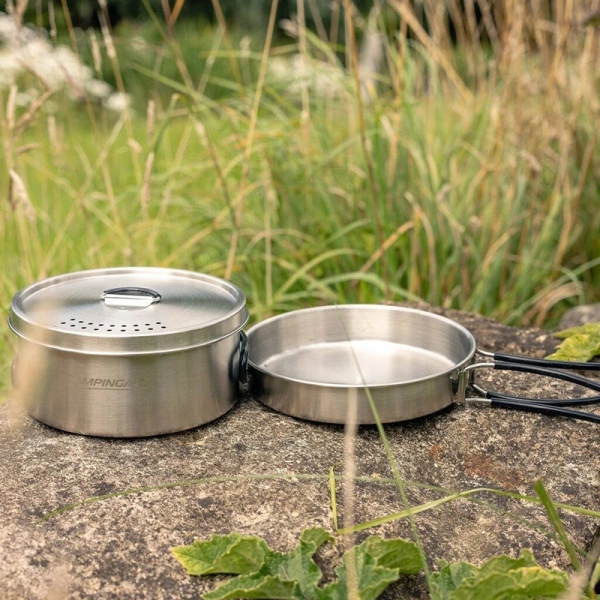Zestaw Naczyń Coleman Stainless Steel Trekking Kit