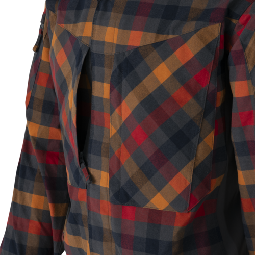 Tactical Shirt MBDU Flannel® Long Sleeve Helikon-Tex Dark Autumn Checkered (KO-MBD-NS-2O)