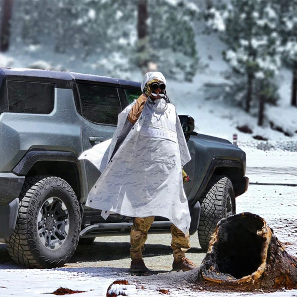 Poncho Technical Soft-Shell Villa Mk3 Hazard4 Scorpion White