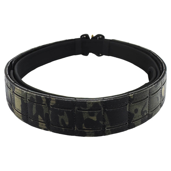 Pas Taktyczny Molle Laser Cut Z Pasem Wewnętrznym JB Tacticals Czarny Camo