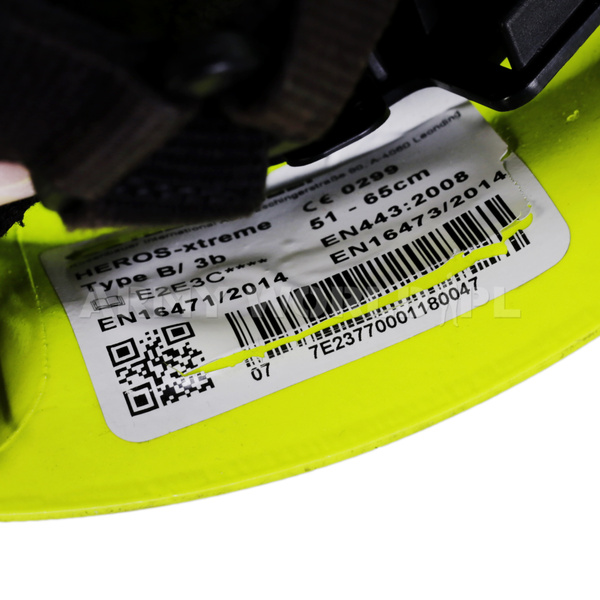 Kask Ochronny Rosenbauer Heros - Xtreme Żółty Oryginał Demobil DB