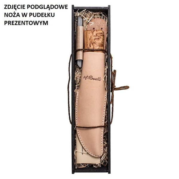 Nóż Small Leuku H. Roselli R151 + Pudełko Prezentowe + Ostrzałka