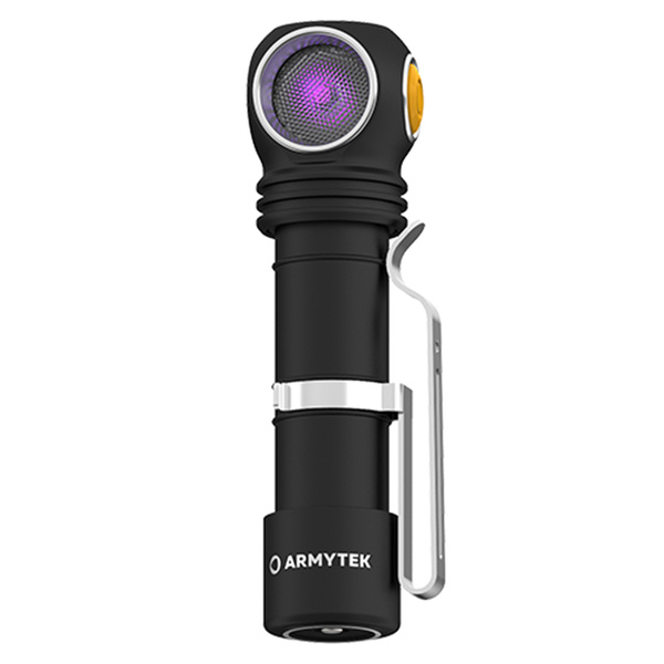 Latarka Czołowa Armytek Wizard C2 White / UV Magnet Czarna (F08901UF)