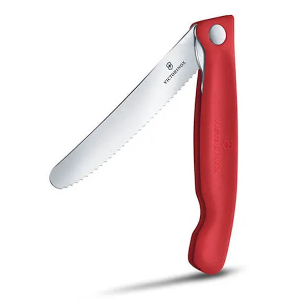 Nóż Składany Piknikowy Do Warzyw I Owoców Swiss Classic Victorinox Czerwony (6.7831.FC1)