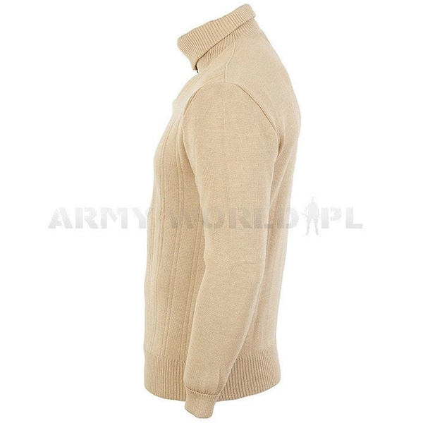 Men's Turtleneck With Zipper Bundespolizei German Cream Original New