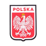 Naszywka Herb Polski 3D PVC 101 Inc. Biało / Czerwona