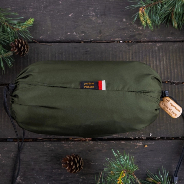 Hamak Lekki Turystyczny Ważka V1 Long + Moskitiera TigerWood Khaki