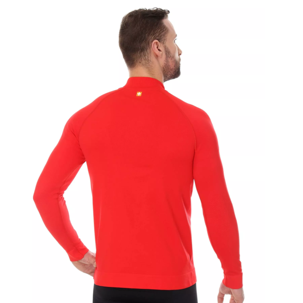Bluza Termoaktywna Męska Athletic Brubeck Czerwona (LS1408M)