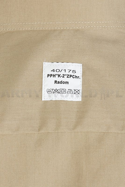 Officer's Long Sleeve Shirt 303/MON Original Khaki New - Set Of 10 Pieces