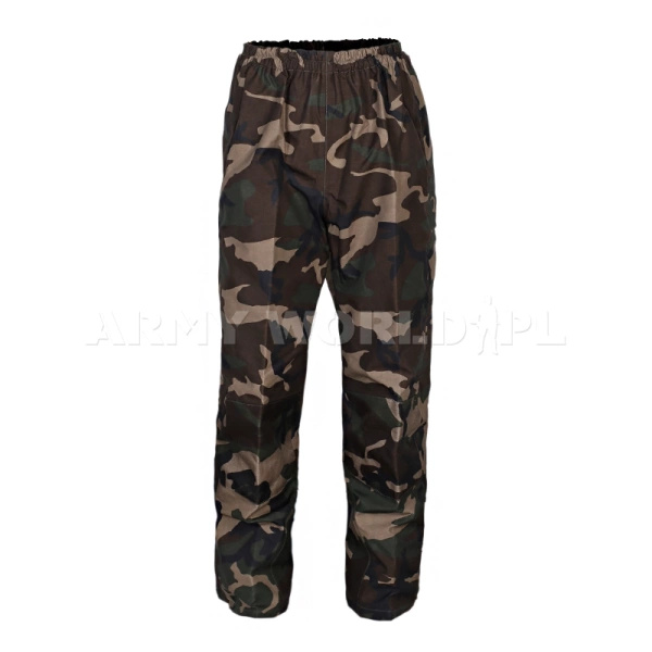 Spodnie Wodoodporne Holenderskie PWG Woodland Oryginał Nowe
