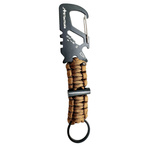 Brelok Z Karabińczykiem Paracord 8w1 + Krzesiwo JB Tacticals Brąz