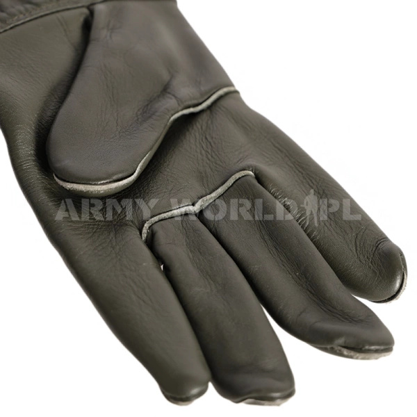 Rękawice Wojskowe Skórzane Bundeswehr Brązowe Oryginał Demobil BDB