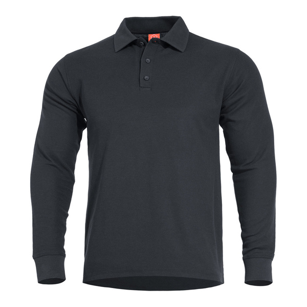 Long Sleeves Polo Shirt Aniketos Pentagon Black (K09013)