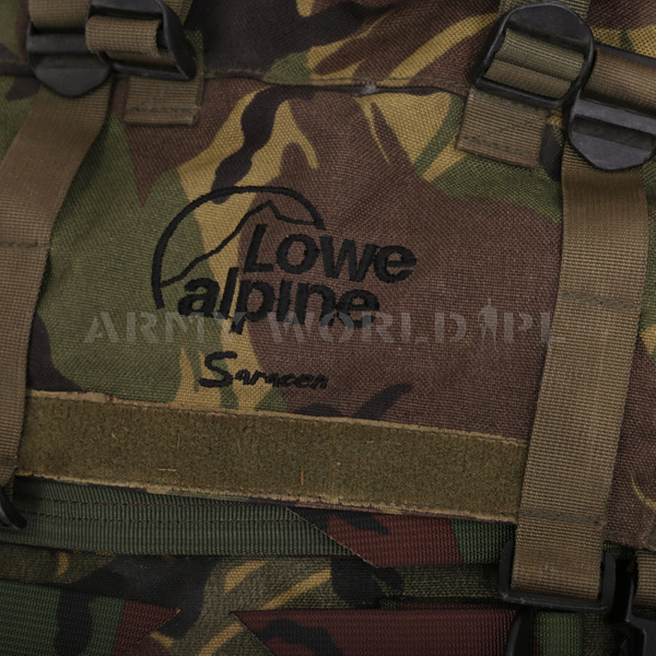 Plecak Lowe Alpine Saracen Holenderski DPM Z Stelażem 110 Litrów + 20l Kieszenie Boczne Oryginał Demobil BDB