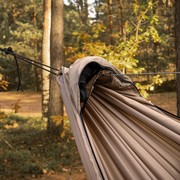 Hamak Lekki Turystyczny Ważka V2 + Moskitiera Pocket TigerWood Khaki