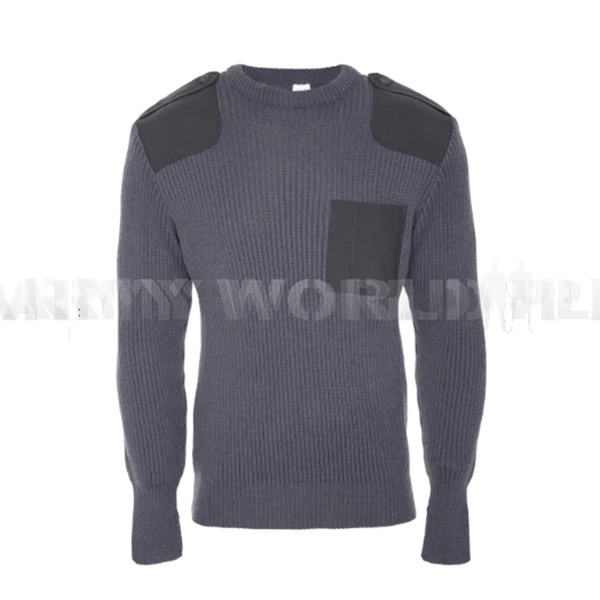 Polish Army Woolen Jumper Grey Military Surplus New