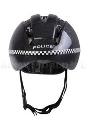Kask Ochronny Rowerowy V9-C Police Czarny Demobil DB