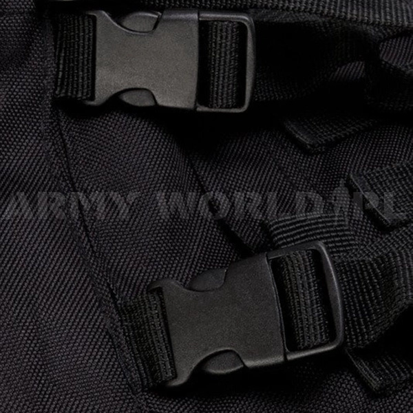 Tactical Military backpack ARMY 35L2-compartments ArmyWorld Black - New