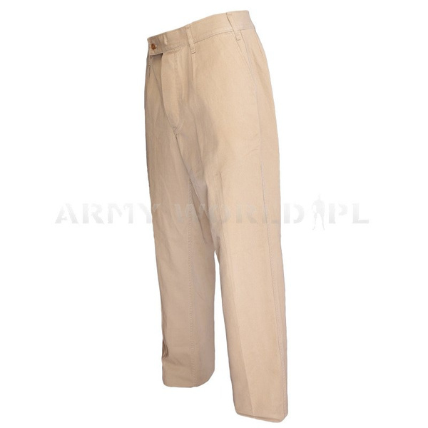 Trousers Belgian Beige Genuine Military Surplus Used 