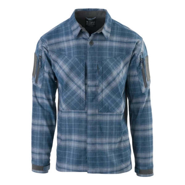 Koszula Taktyczna MBDU Flannel® Długi Rękaw Helikon-Tex Western Blue Plaid (KO-MBD-PN-2P)