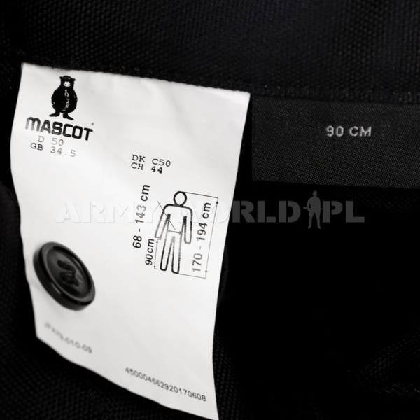 Mascot Tactical Pants Black Original New