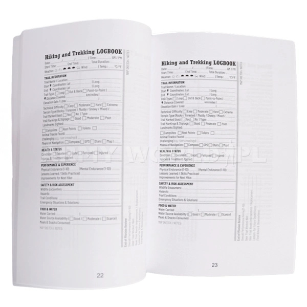 Zeszyt „Trekking Logbook” Rygor