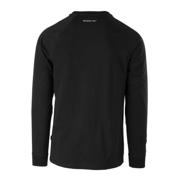 Bluzka Z Długim Rękawem Logo Helikon-Tex Mid Grey Melange (TS-HLT-CO-2M)