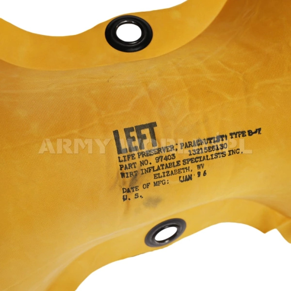 Poduszka Spadochroniarza US Army Life Preserver Pomarańczowa Oryginał Demobil BDB
