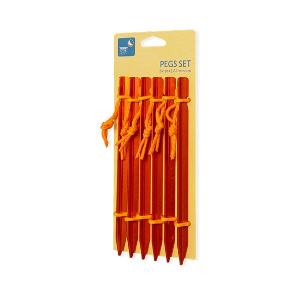 Śledzie Do Namiotu 6 Sztuk Pegs Set Ticket To The Moon (TMPEG6Y)