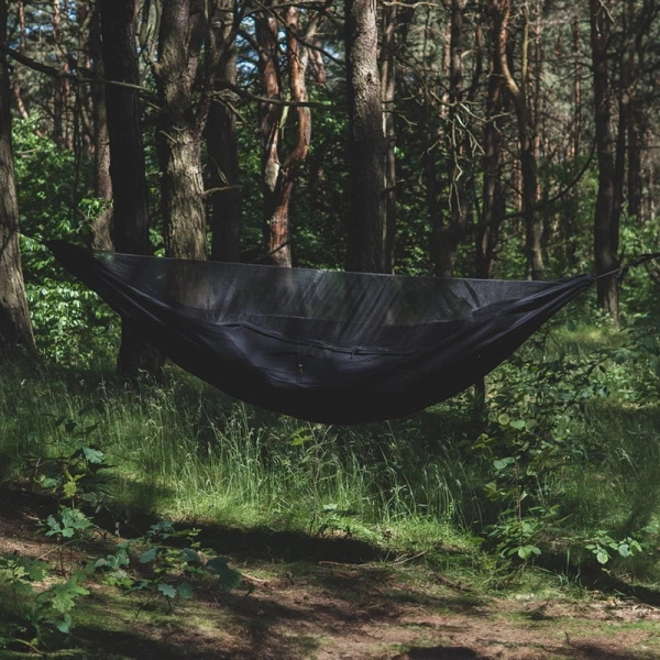 Hamak Obozowy Niedźwiedź XL z Moskitierą Double Zip TigerWood Czarny