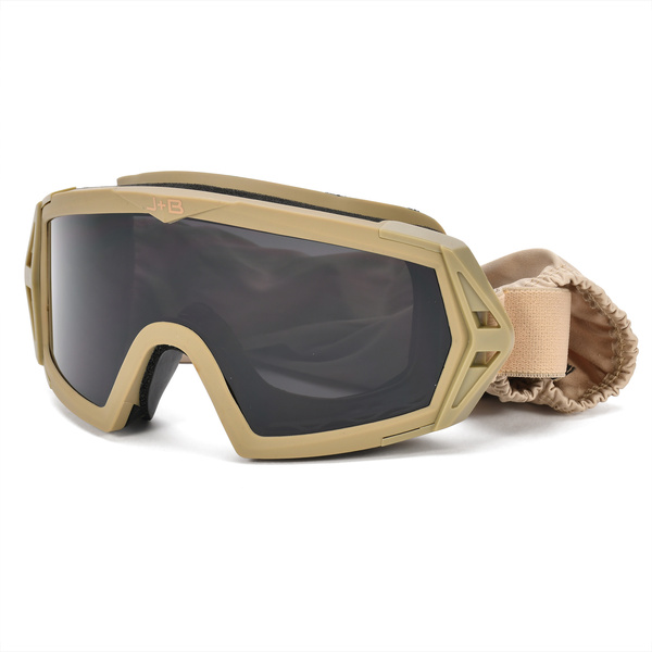 Gogle Taktyczne ANTIFOG UV + 3 Szybki JB Tacticals Brązowe (JB-GLS-0002)